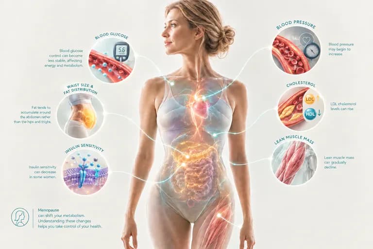 What happens to metabolism during menopause