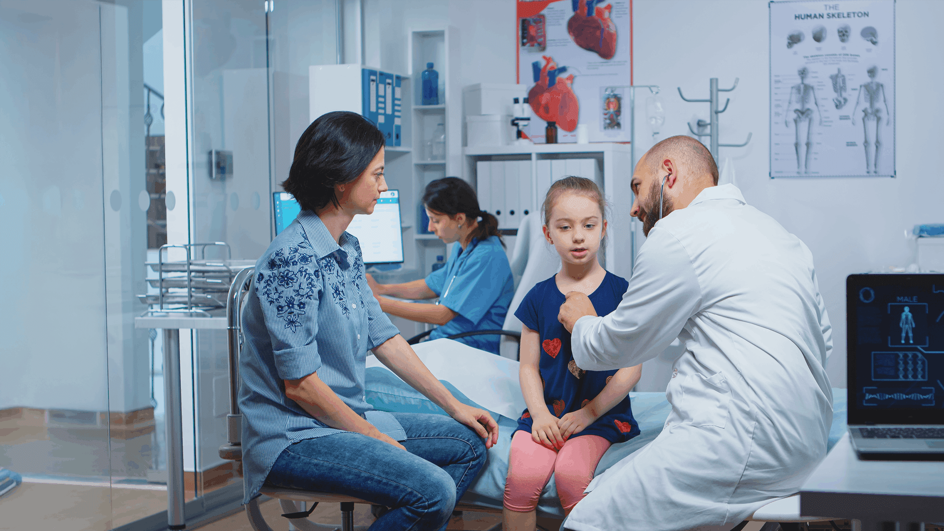 Private paediatrician consulting with a child and parent at LIPS Healthcare, Battersea Power Station